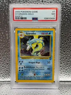 2000 Pokemon Game Base II 7 Gyarados-Holo PSA 7 - Image 1