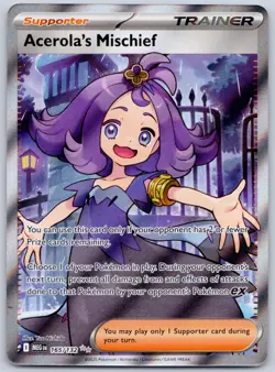 Acerola's Mischief 165/132 (NM) ME01: Mega Evolution - Ultra Rare - Pokemon TCG - Image 1