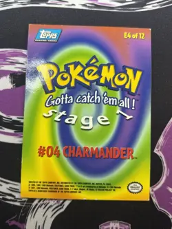 #04 Charmander - Pokemon Topps 1999 E4 of 12 Non-Holo - Image 2
