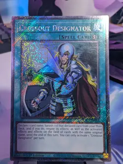 YuGiOh! Crossout Designator RA02-EN063 Platinum Rare 1st Ed - Image 1