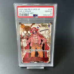 PSA 10 Gol D. Roger OP09-118 Alt Art SEC Emperors in the New World ONE PIECE JPN - Image 3