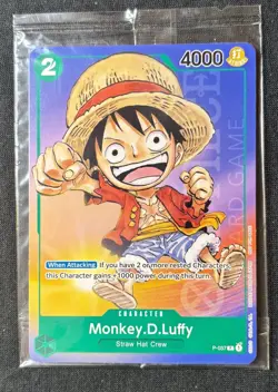 One Piece Card Game - Monkey D. Luffy 2023 AX Promo P-037 Sealed Non Foil - Image 1