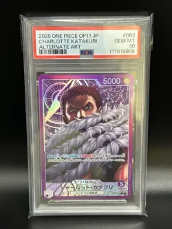 2025 One Piece CHARLOTTE KATAKURI #062 OP11-062 Japanese JP JPN Alt Art PSA 10 - Image 1