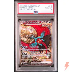 PSA 10 Roaring Moon ex SAR 218/187 SV8a Terastal Fest ex - Pokemon Japanese 2024 - Image 1