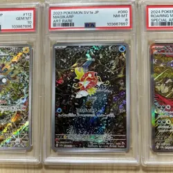 SEQ Pokemon Card PSA 10 Magikarp Art Rare 080/073 AR Roaring Moon ex SAR 218 112 - Image 3