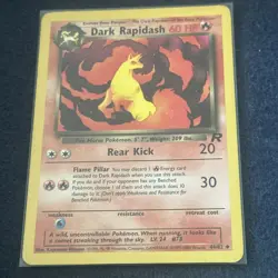 Pokemon TCG WoTC Dark Rapidash 44/82 Team Rocket Vintage Near Mint Free Shipping - Image 3