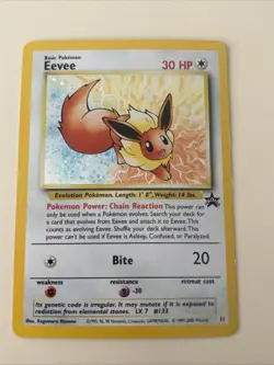 2000 Pokemon Black Star Promo Eevee #11 Holo | Pokemon TCG - Image 1