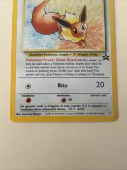 2000 Pokemon Black Star Promo Eevee #11 Holo | Pokemon TCG - Image 2