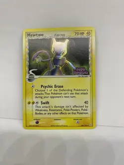 NM Mewtwo (24/110) EX Holon Phantoms Stamped Reverse Holo Delta Pokemon Card - Image 1