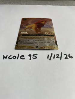 Disney Lorcana: Simba Pride Protector Foil Card DLC Challenge Promo Prize Top 64 - Image 3