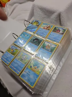 Pokemon HUGE Card Lot! Large Binder Full And Loose Cards On Top! 2015-2020 - Image 1