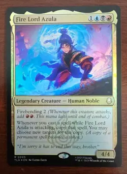 MTG Fire Lord Azula #220 Foil Rare Legendary Creature Avatar The Last Airbender - Image 1