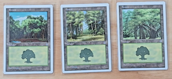 MTG Portal Three Kingdoms -Forest Set Art A, B & C - English - Mint-Never Played - Image 1