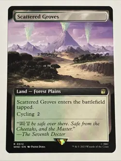 MTG Universes Beyond: Doctor Who Scattered Groves Extended Art 0512 NM Rare - Image 1