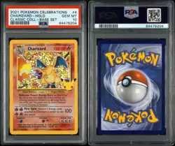 2021 Pokemon Celebrations Charizard - Holo Classic Coll- Base Set #4 PSA 10 - Image 1