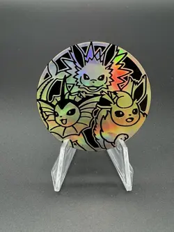 Pokemon Eeveelutions Holo Coin - Jolteon Vaporeon Flareon - Official TPCi Promo - Image 1