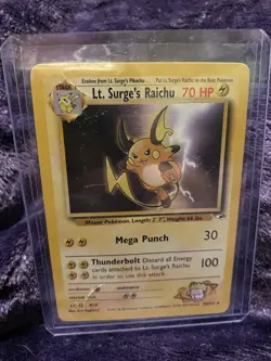 Pokemon TCG Lt. Surge's Raichu 28/132 Non-Holo Rare Unlimited Gym Heroes - Image 1