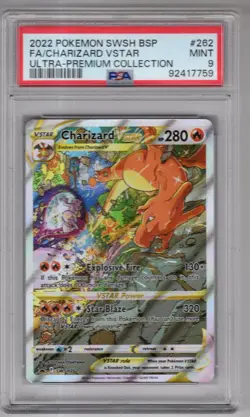 Pokemon Sword & Shield Ultra Premium Collection #262 Charizard PSA 9 - Image 1