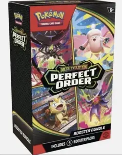 Pokemon TCG: Mega Evolution-Perfect Order Booster Bundle (6 Packs) Preorder - Image 1