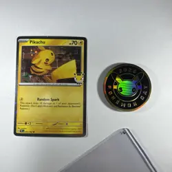 Pikachu 051 /162 Stamped 2026 Pokemon Day 30 Promo TCG With Coin - Image 1