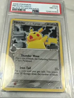 2006 Pokemon Delta Species Pikachu-Holo #35 Black Star Promo PSA 8 - Image 3