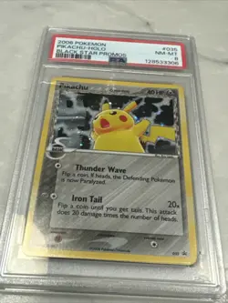 2006 Pokemon Delta Species Pikachu-Holo #35 Black Star Promo PSA 8 - Image 4