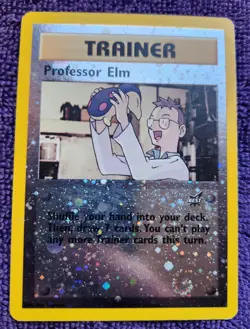 Professor Elm # 3 Best of Game Promo Holo Rare Pokemon *Swirl* - Image 1