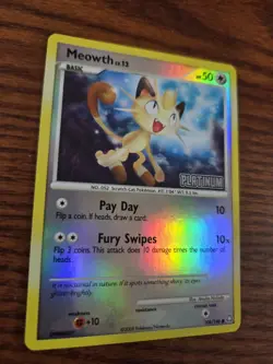 Meowth 106/146 - Platinum Stamped Burger King Promo - Pokemon TCG Reverse Holo - Image 3