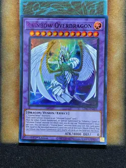 Yugioh Rainbow Overdragon LDS1-EN101 Ultra Rare 1st Ed PURPLE NM - Image 1