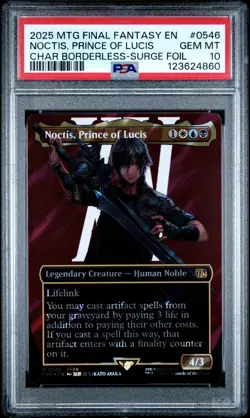 4860 Noctis Prince of Lucis 2025 MTG Final Fantasy #0546 Surge Foil PSA 10 - Image 1