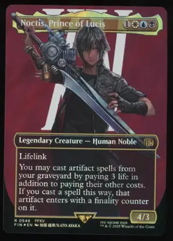 Noctis, Prince of Lucis - Surge Foil - Borderless - MTG FINAL FANTASY - RareCo - Image 1
