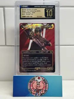 2025 MTG FINAL FANTASY SURGE FOIL #0546 NOCTIS, PRINCE OF LUCIS CGC PRISTINE 10 - Image 1