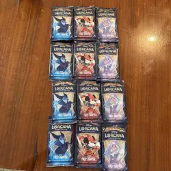 NEW SEALED Disney Lorcana TCG The First Chapter English 12x Booster Packs - Image 1