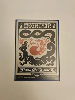 MTG Mountain FOIL Secret Lair Drop Bonus Card 0891 Basic Land - Image 1