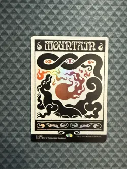 MTG Mountain #0891 Rainbow Foil Rare Secret Lair Drop Series (SLD) - Image 1