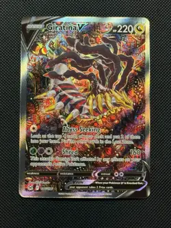Pokemon Card TCG Giratina V Full Alt Art 186/196 Lost Origin PACK FRESH MINT - Image 1