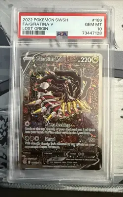 Pokemon Giratina v Alt Art TCG Card 186/196 Lost Origin Ultra Rare PSA 10 - Image 1