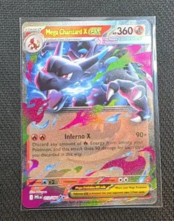 Mega Charizard X ex 013/094 | Phantasmal Flames | Holo Rare Pokemon TCG Card NM - Image 1