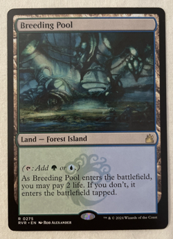 1x Breeding Pool Ravnica Remastered MTG Magic the Gathering NM - Image 1