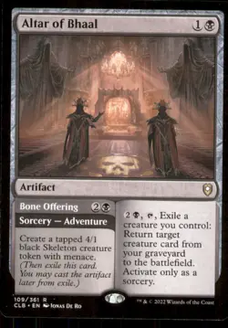 MTG - Altar of Bhaal Commander Legends: Battle for Baldur's Gate #109 Rare NM - Image 1