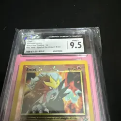 CGC 9.5 MINT+ Entei 2001 Black Star Promos 34 Reverse Holo Pokemon Card - Image 3