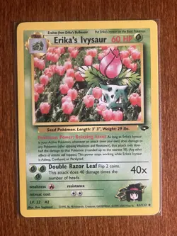 [LP/LP+] 2000 Pokemon Gym Challenge Erika's Ivysaur Unlimited #41/132 Uncommon - Image 1