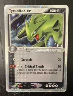 Pokemon Card - Tyranitar ex (Holo) POP Series 1 17/17 Ultra Rare NM - Image 1