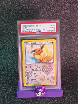 PSA 8 2013 Pokemon Legendary Treasures Eevee Radiant Collection RC14/RC25 - Image 1