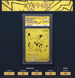Pokemon TCG SWSH145 Pikachu V Celebrations UPC Promo - Ace 10 Gem Mint 💎 - Image 3