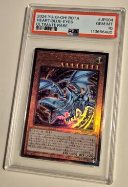 2024 YU-GI-OH! Blue-Eyes of the Heart ROTA-JP004 JPN Ultimate Rare PSA 10 - Image 3