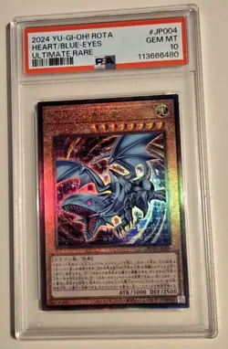 2024 YU-GI-OH! Blue-Eyes of the Heart ROTA-JP004 JPN Ultimate Rare PSA 10 - Image 5
