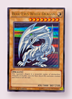 YuGiOh! Blue-Eyes White Dragon | DUSA-EN043 Duelist Saga 1st Edition NM - Image 1
