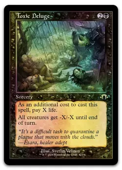 Toxic Deluge (Retro Frame) #412 (Foil) (NM) Modern Horizons 3 MH3 Magic MTG - Image 1