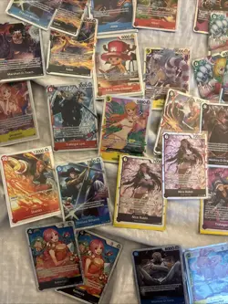 Bandai English One Piece Trading Card Game TCG Huge Lot Bundle SR SEC Promos 60+ - Image 2